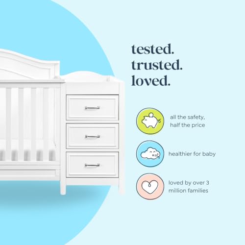 image for DaVinci Charlie 4-in-1 Convertible Baby Crib with Toddler Bed, Daybed,