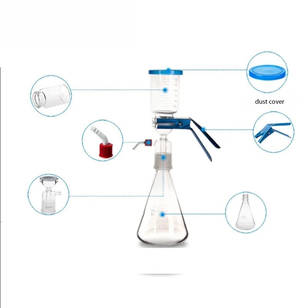 Wyposażenie laboratoryjne i zapotrzebowanie 1000 ml urządzenie do filtracji próżniowej + bezolejowa pompa próżniowa z membraną LAB