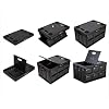Greenmade InstaCrate Grande Black Collapsible Storage Container with Lid 16.5 Gallon Made in USA