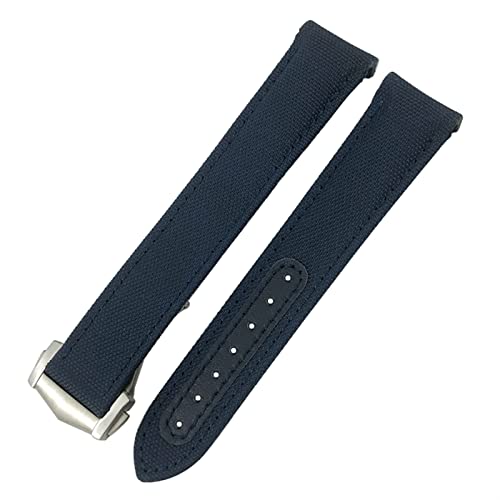 Bracelet Nylon Bleu 20mm pour Omega Seamaster | Style Sport Chic