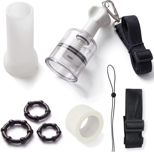 AVWMKC Upgraded Male Physical Stretching Trainer: Adjustable Dual-Wear Traction Device Enhanced Stretching Trainer Male Extender with Silicone Sleeve strengthen smooth muscle and boost male confidence