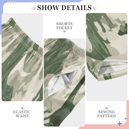 Camouflage Pattern Dinosaurs Pajama Lounge Pants with Pockets Sleepwear Soft Elastic Waist PJ Bottoms 6-14 Years4