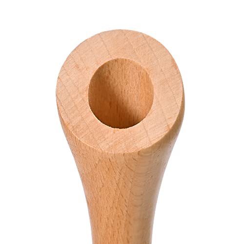 Yorkmills Wooden Candlestick Holders Set Of 6, Farmhouse Decor Living Room Wood Taper Candle Holder For Table Centerpiece, Wedding Candle Stick Holder Rustic Home Decor Kitchen Dining Room Table Decor #TOP5