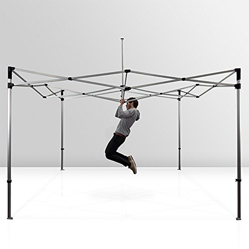 Vispronet 10x10 Pop Up Canopy Frame – 40lb Aluminum Tent Frame with Height Adjustable Hexagonal Legs – Max Clearance Height of 7ft – Perfect for Pop Up Tent, Beach Tent, BBQ Tent Canopy – Frame Only - Thumbnail 4