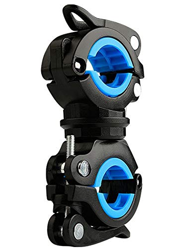 ying Flashlight Holder,360 Degree Rotating Bicycle Bicycle LED Light Flashlight Flashlight mounting Clip, Bicycle Handlebar/Front and Rear Wheel rods/Front Light Frame Flashlight Bracket