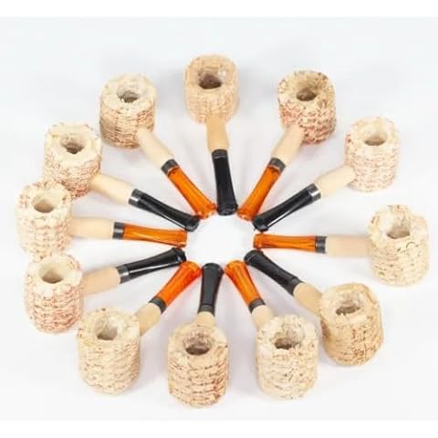 18pcs. Fujima Straight Mini Corn Cob Tobacco Pipe Small Corn Cob Smoking Pipe Cover