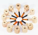 18pcs. Fujima Straight Mini Corn Cob Tobacco Pipe Small Corn Cob Smoking Pipe