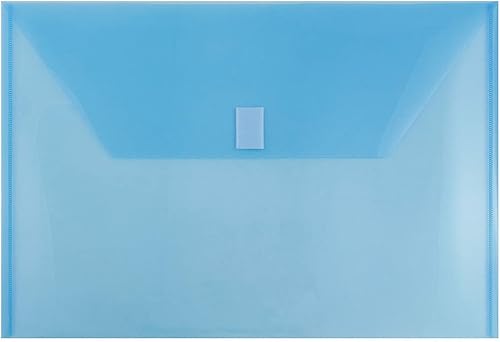 Vista 9 de JAM Paper sobres de plástico con cierre de velcro, para indexar, tamaño (5 1/2" x 7 1/2").