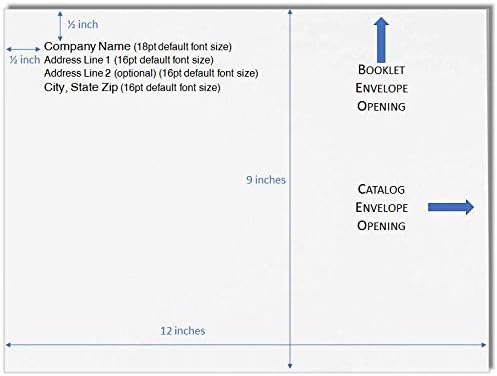 Custom Printed 9x12 Envelopes Peel & Seal (Catalog or Booklet) (50)