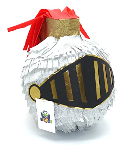 Nislai® Pinata Chevalier | Fête d'anniversaire des enfants | Pinata Anniversaire | Parfait comme cadeau Pinata | Pour garçon d'anniversaire ou comme fête décorative | et 30 x 25 x 25 cm Cover