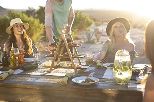 Toscana - A Picnic Time Brand, 3 Tiered Serving Ladder - Charcuterie Boards - Wood Serving Platters #TOP5