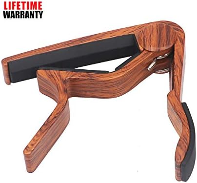 WINGO Wooden Pro Ukulele Capo for Soprano Contert Baritone,Rosewood.