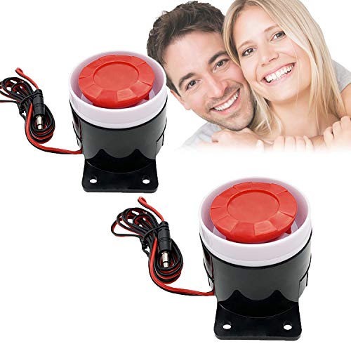 Electronic Buzzer Alarm Siren Security Horn Active Speaker Burglar Alarm Horn?2 Packet 12V DC 120 dB