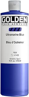 Golden Artist Colors - Acrílico: 473ml (Acrílico Líquido) Azul Ultramarino