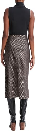Vince Women's Houndstooth Bias Slip Skirt3