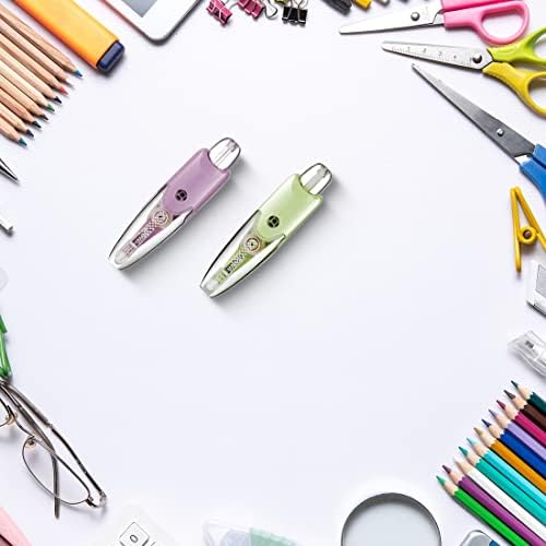 LAOJU Glue Roller Tape Permanent Adhesive Glue Tape Double Side Scrapbook Runner Tape for Crafting Cards Making Photo Album Journal Scrapbooking, 5mm X5m 2 Pack
