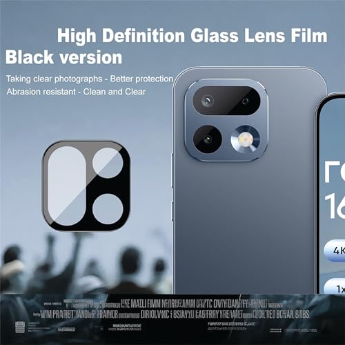 Image of FabeKee Camera Lens Protector Compatible With Realme 16 Pro 5G 9H Tempered Glass, Anti-Scratch, HD Clear, Easy Installation, Ultra-Thin Camera Lens Protection