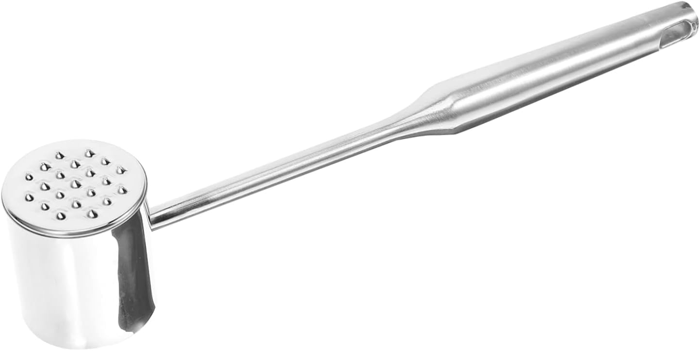 Stainless Steel Meat Hammer Tenderizing Tool for Beef Chicken Steak Non-slip Handle Kitchen