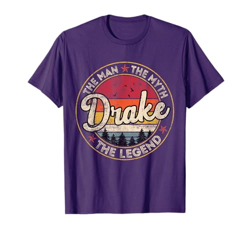Drake The Man The Myth The Legend Personalized Name T-Shirt