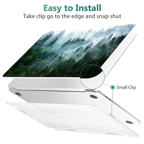 May Chen for M5 MacBook Air 13.6 Inch Case 2026 2025 2024-2022 Release M5 A3449 M4 A3240 M3 A3113 M2 A2681, Plastic Hard Shell Case for MacBook Air 13.6" with Retina Display, Forest by May Chen - Image 5