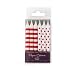 Paper Eskimo 12-Pack Party Candles, Red Candy