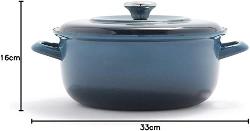 Vista 67 de Merten & Storck - Horno holandés de hierro esmaltado alemán color azul Azul Caribe