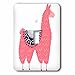 3dRose lsp_280220_1 Fun creative fluffy pink llama wearing a saddle blanket Toggle Switch