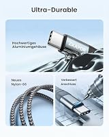 ZKAPOR USB C Kabel 2Stück 1M, Schnellladekabel 3A Schnellladen Typ C Kabel – Ansicht 4