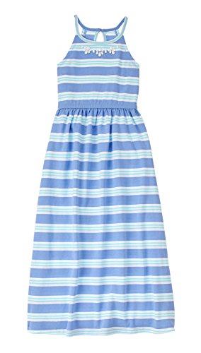Gymboree Girls' Big Blue Green Stripe Maxi Dress