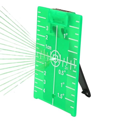 Placa de destino de nivel láser Medidor de nivel láser de línea cruzada de doble escala, placa de ta...