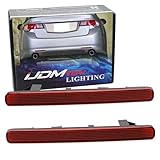 iJDMTOY Red Lens Rear Bumper Reflector Lenses Compatible With 2009-2014 Acura TSX...