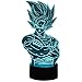 Produktbild Novelty lamp, Anime Dragon Ball Z Super Saiyan 3D Stereo Vision Nachtlicht Spiel Charakter Nachttischlampe LED Schreibtischlampe Touch Fernbedienung 16 Farbe Kinder Kreatives Geschenk Spielzeug
