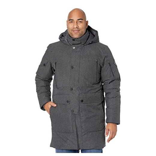 Spyder Men’s Metro Gore-Tex Infinium Down Parka – Male Full-Zip Hooded Winter Jacket , Black, Medium