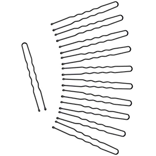 300 Pack Bun Hair Bobby Pins U Shaped Pin with Box Hair Grips to Clip Ballet Hair Net for Women Black (2.8 inch)