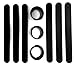 TheAwristocrat 9 Black Silicone Slap Bracelets - Soft & Safe for Kids Boys & Girls Party Favors - Durable