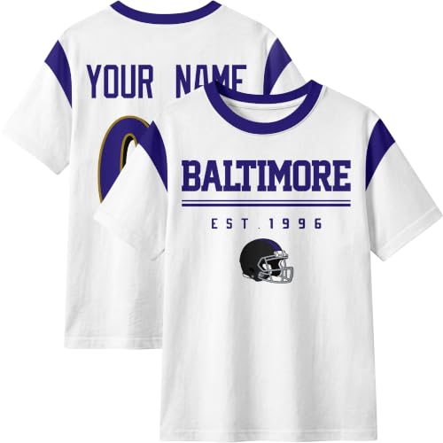 Image of T-Shirt Custom Crewneck Short Sleeve for Men Gifts | Custom T-Shirt Personalized Name and Number