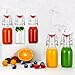 YEBODA 6 Pack 4oz Swing Top Glass Bottles,Small Flip Top Glass bottles with airtight Caps for Home Brewing,Kombucha,2nd Fermentation,Kefir,Beverages,Soda,Oils,Vinegar,Limoncello,Vanilla extract