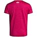 Under Armour Womens Tech Twist Short Sleeve V Neck, (681) Shaded Fuchsia / / White, Small