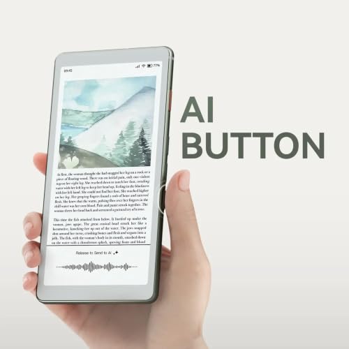 Image of VIWOODS 6.13'' AiPaper Reader C with Color Display, EInk eReader Device with Adjustable Warm and Cool Light, Ultra-Thin & Light, AI Integrated, 128GB Storage (Colored Model)