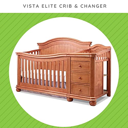 Image of Toddler Bed Safety Guard Rail for Sorelle Convertible Cribs - Solid Wood Rail for Convertible Crib to Toddler Bed Conversion - Safety Bed Rail for Children (Model #137, Vintage Frost)