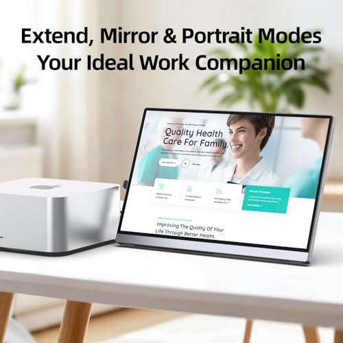 Image of Intehill 4K Portable Monitor Touchscreen, 13.4 inch IGZO Display 500nits