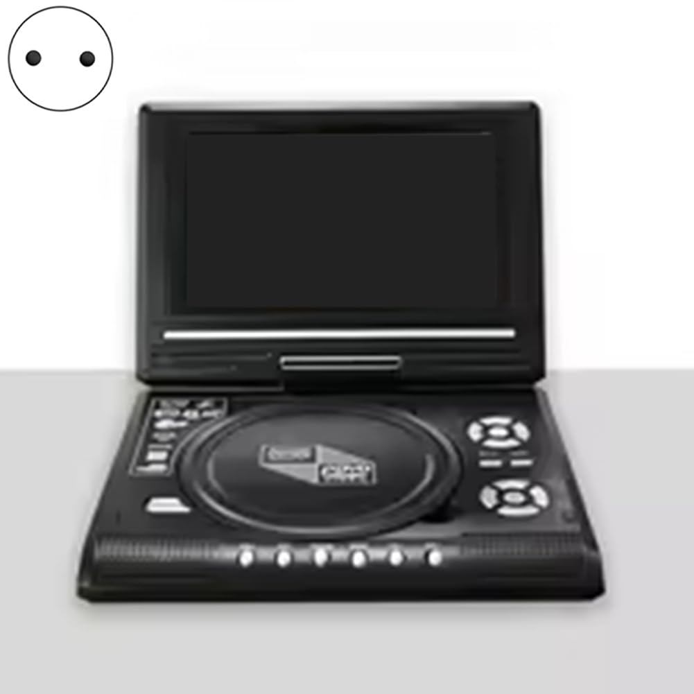 Reproductor de Discos EVD de 7,8 Pulgadas, Minireproductor Digital de Escritorio para TV, Minireproductor de CD, Audio para el Hogar, Enchufe de la UE