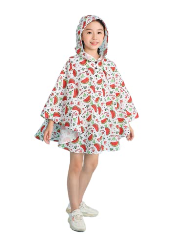 Image of Freesmily Kids Cute Raincoat Waterproof Rain Poncho Jacket Coat for Girls Boys