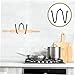 Hemobllo 4pcs Rolling Pin Holder Wall Mounted Organizers No Drill Installation Space-saving Kitchen Storage for Rolling Easy to Install Fit for All
