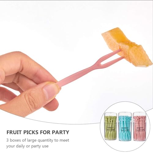 150 peças de garfos de aperitivo, palitos de comida de coquetel, palitos de frutas fofos, garfos des