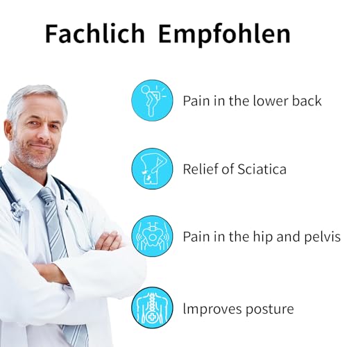 23GUANYI Cinturón de Soporte Sacroilíaco, Cinturón de Alivio del Dolor de Espalda, Transpirable Antideslizante Faja Lumbar para Hombres y Mujeres, Cinturon Pelvico (Medium) - imagen 4