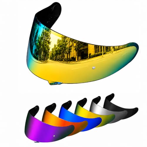 Image of PSLER Shatterproof Helmet Visor for GT Air GT Air 2 Neotec-1,Deep Gold | Impact-Resistant ,UV400 Protection, Motorcycle Tinted Face Shield Replacement for GT Air GT Air 2 Neotec-1 CNS-1 TC-5 TC-9