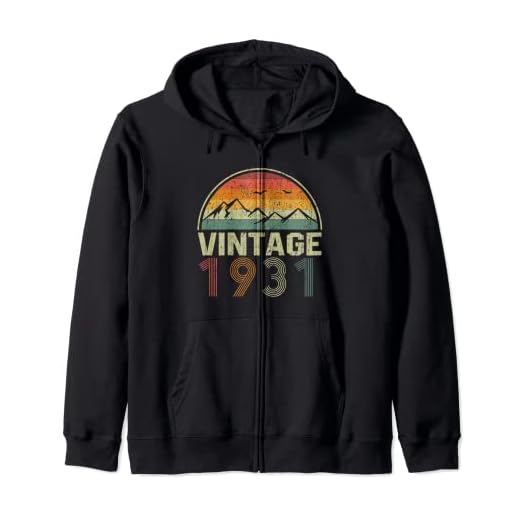 Clásico 91 Cumpleaños Idea Del Regalo Vintage 1931 Sudadera con Capucha
