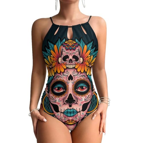 Swimsuit monokini crâne femme pour sublimer vos après-midis farniente et beachwear