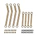 Palumma For AXIAL Chassis Links Set, Brass Steering Link Rod Set for AXIAL 1/24 AX24 XC-1 RC Upgrade Parts